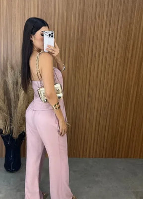 Conjunto Amabel - Rosa Chá