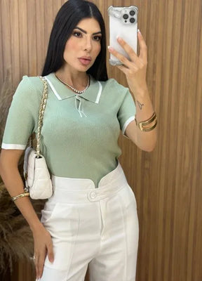 Blusa Tricot Elise - Verde