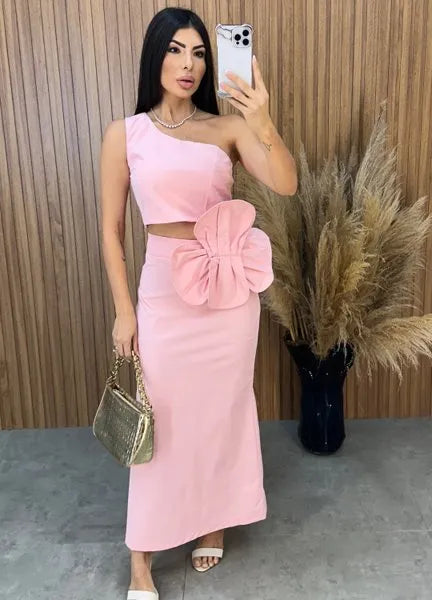 Conjunto Aila Flower - Rosa