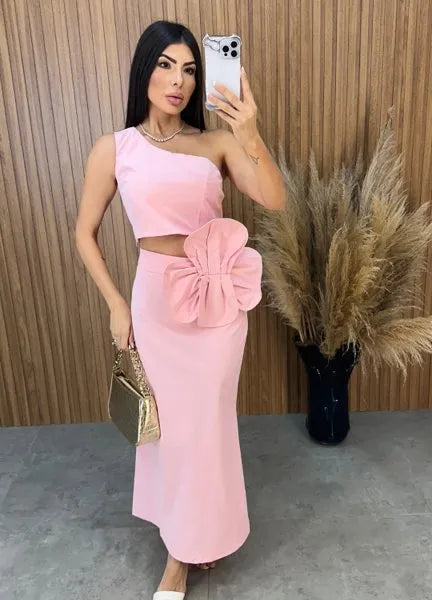Conjunto Aila Flower - Rosa