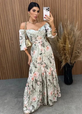 Vestido Mari Floral - Verde