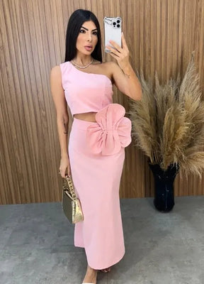 Conjunto Aila Flower - Rosa