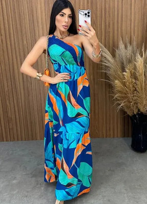 Vestido Maragogi Nula Manga - Verde Água