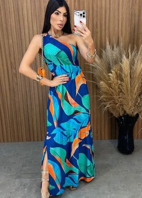 Vestido Maragogi Nula Manga - Verde Água