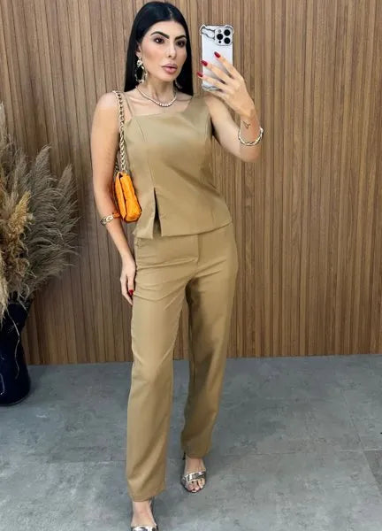Conjunto Charlotte Alfaiataria - Nude