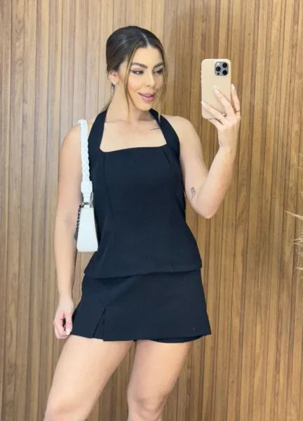 Conjunto Estela Alfaiataria - Preto