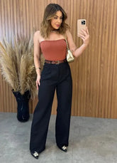 Calça Pantalona Nice - Preto