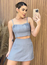 Conjunto Barbara - Chumbo