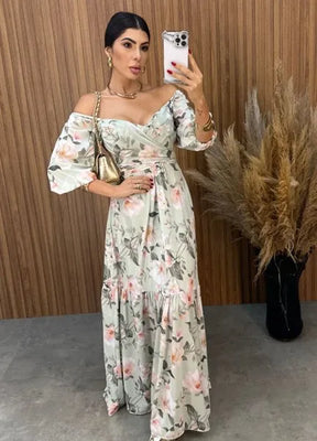 Vestido Mari Floral - Verde