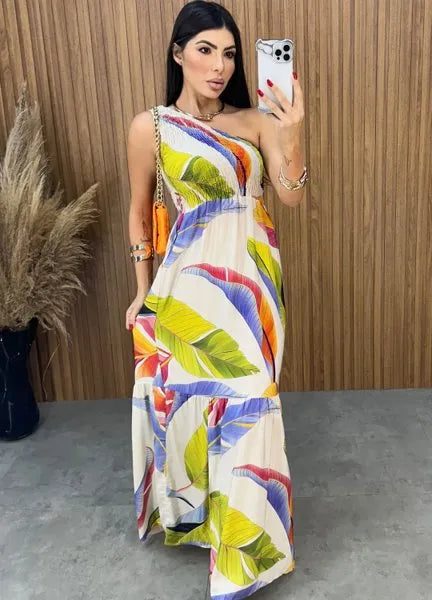 Vestido Maragogi Nula Manga - Off