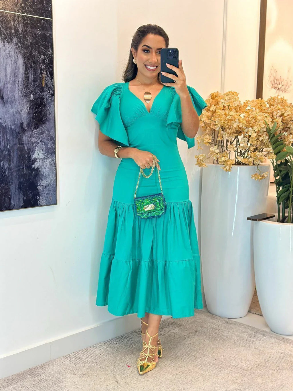 Vestido Tricoline