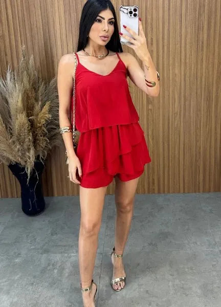 Macaquinho Betina - Vermelho