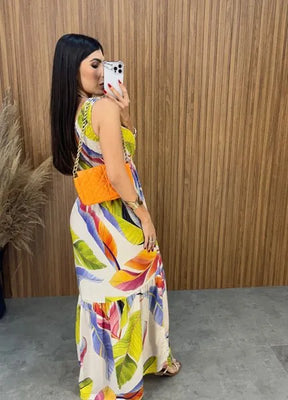 Vestido Maragogi Nula Manga - Off