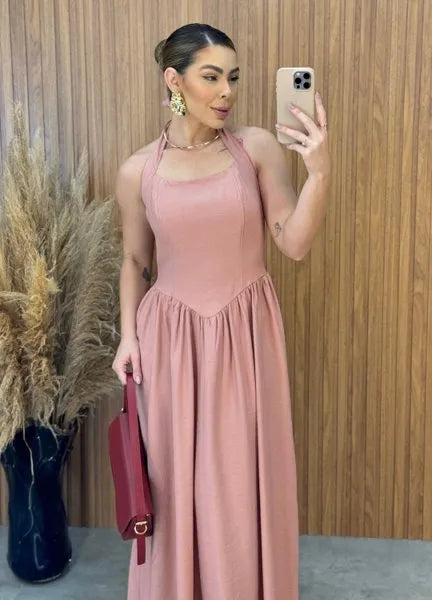 Vestido Melissa - Rosa Chá