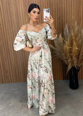 Vestido Mari Floral - Verde