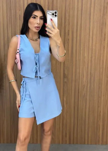 Conjunto Aila Laço - Azul