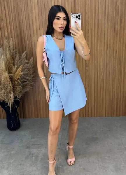 Conjunto Aila Laço - Azul