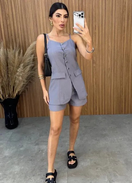 Conjunto Babi - Cinza