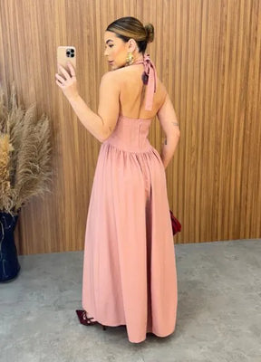 Vestido Melissa - Rosa Chá