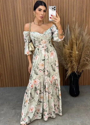 Vestido Mari Floral - Verde