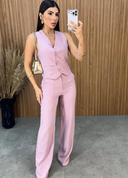 Conjunto Flay - Rosa
