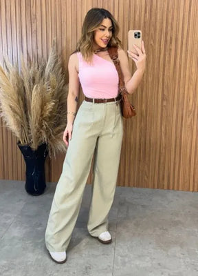 Calça Pantalona Nice - Verde