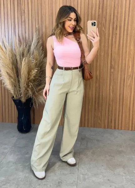 Calça Pantalona Nice - Verde