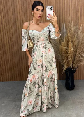 Vestido Mari Floral - Verde