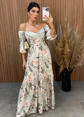 Vestido Mari Floral - Verde