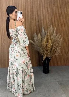 Vestido Mari Floral - Verde
