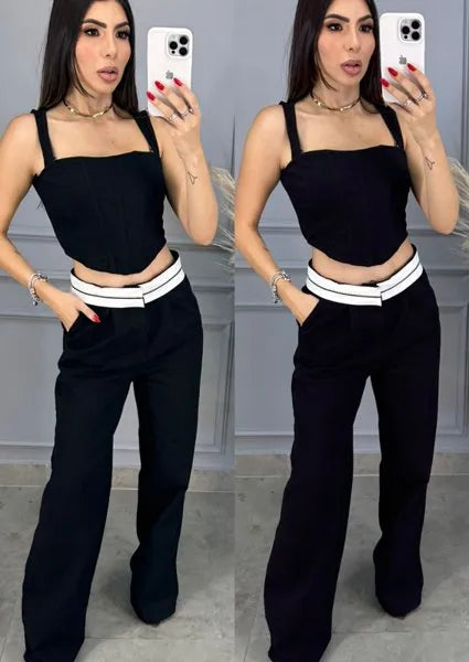 Calça Virgínia Alcance - Preta