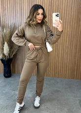 Conjunto Mirela Moletinho - Marrom