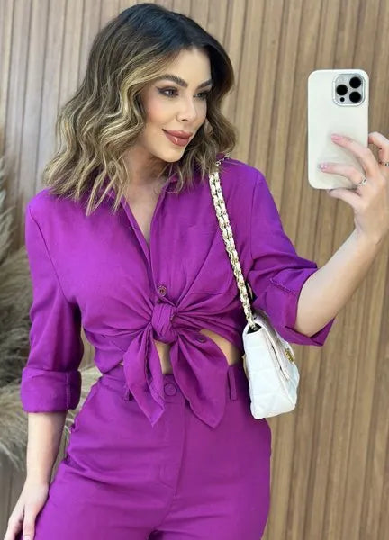 Conjunto Ary New - Fucsia