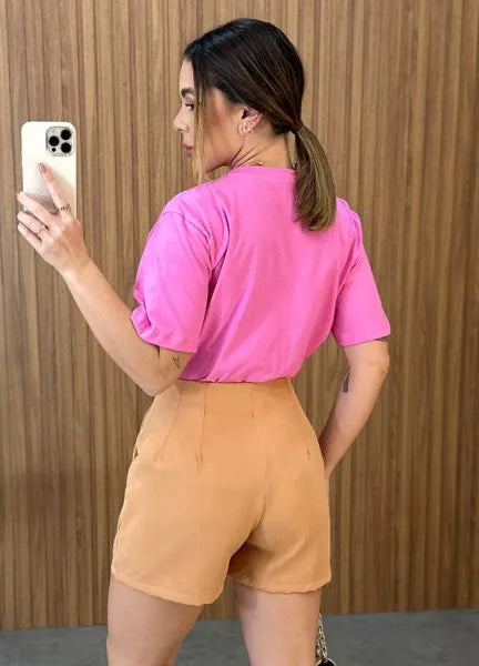 Short Melissa Alfaiataria - Nude
