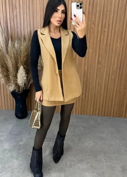 Conjunto lã Amsterdã  - Nude