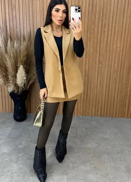 Conjunto lã Amsterdã  - Nude