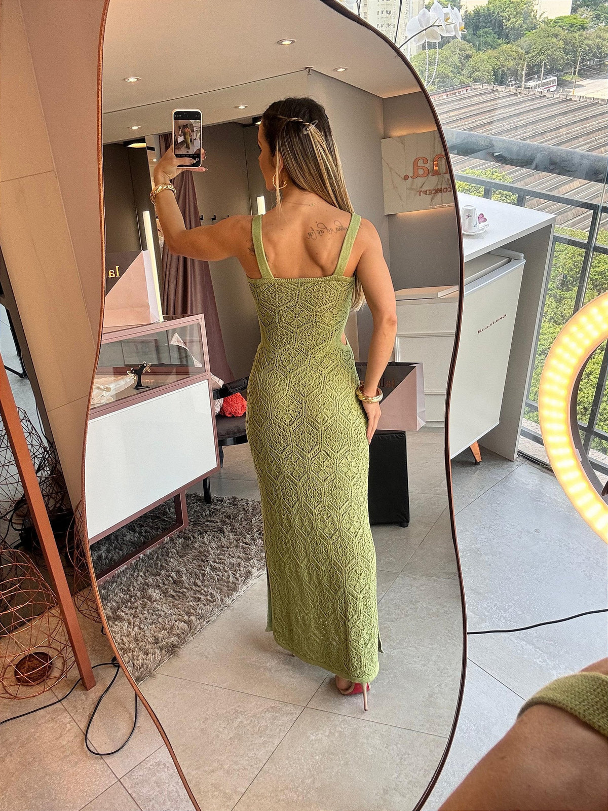 Vestido Tricot Mar